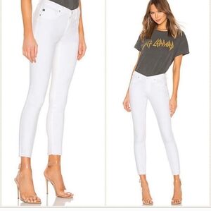AG Adriano Goldschmied White Legging Jeans Sz.26R 28X31